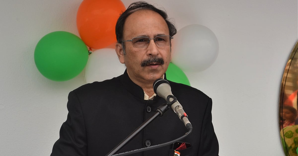 X: @IndiainAngola : Former Diplomat Srikumar Menon.