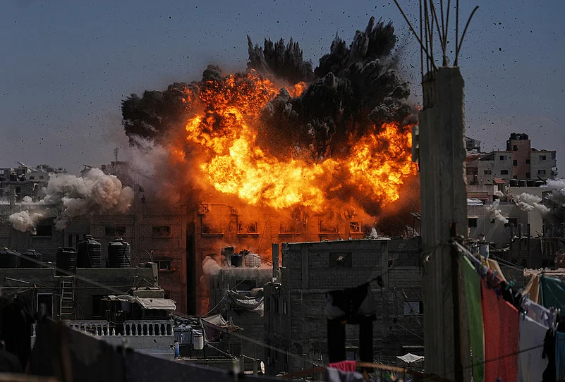 Israeli airstrike in Gaza City