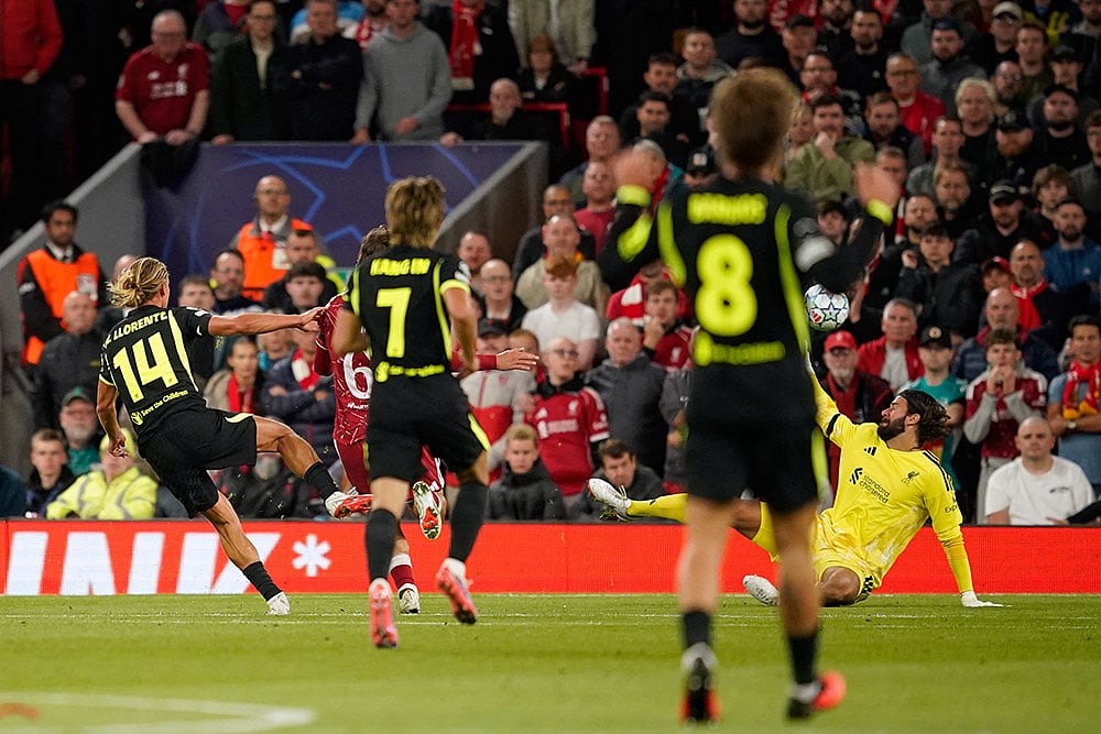 Champions League Soccer Match: Liverpool vs Atletico Madrid