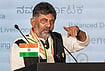 BJP Stages Sit-In Outside B'luru Police Commissioner's Office Demanding FIR Against Shivakumar | Photo: PTI/Shailendra Bhojak : Karnataka Chief Minister DK Shivakumar