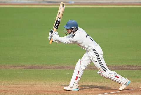 East Zone's Shikhar Mohan plays a shot on day 4 of the Duleep Trophy 2026-27 final cricket match between South Zone and East Zone, in Chennai, Tamil Nadu, Wednesday, Sept. 9, 2026. 