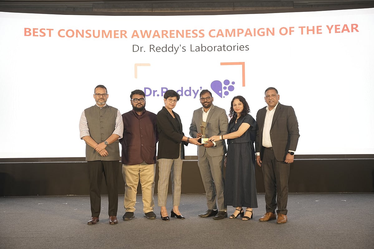 Dr. Reddy's team receiving the "Best Consumer Awareness Campaign of the Year" award - null