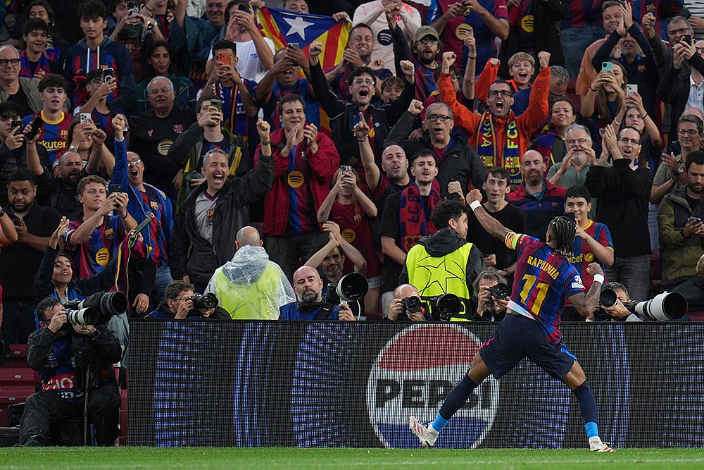 UEFA Champions League Soccer Match: Feyenoord vs Barcelona