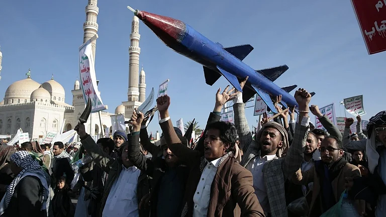 Houthi rebels in Yemen may be running through their supplies of drone swarms and anti-ship ballistic missiles - AP