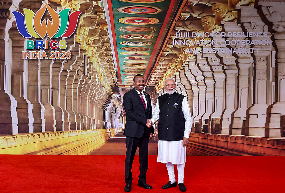 Narendra Modi receives his Ethiopian counterpart Abiy Ahmed Ali 