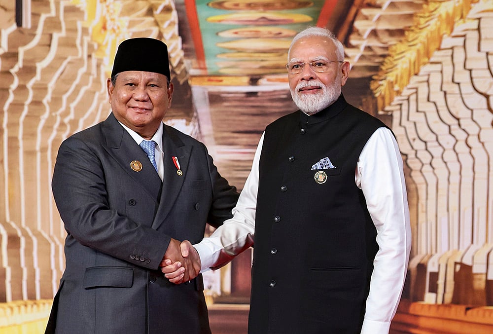Modi receives Indonesian President Prabowo Subianto 