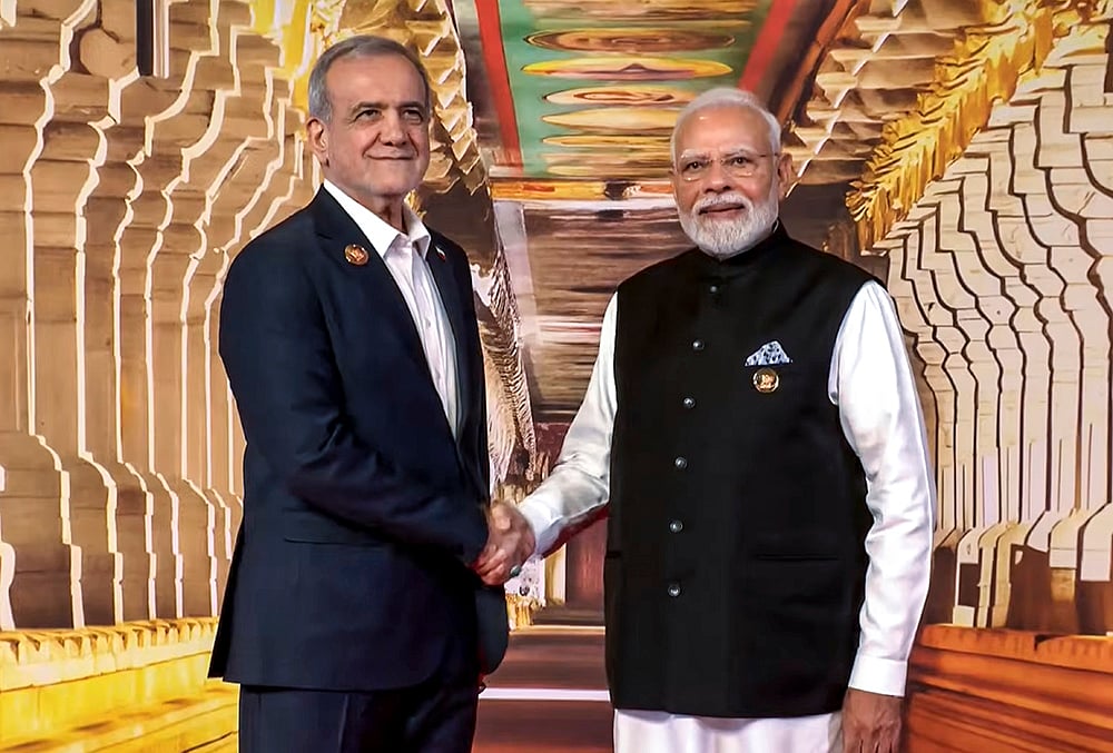 Masoud Pezeshkian New Delhi BRICS summit photos