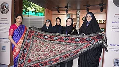 Zahra Pezeshkian, daughter of Iranian President Masoud Pezeshkian explore Iran’s rich art, crafts and cultural heritage. - Iran in India | X