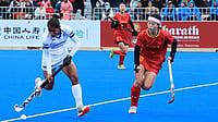 Hockey Junior Asia Cup: Sanika Mane’s Strike Powers India To Title Win Over China, Books World Cup Spot | Photo: X/@hockeyindia : Players In Action During The Final Between India And China