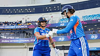BCCIWomen/X : Smriti Mandhana and Shafali Verma in action in the Women's Asia Cup 2026. 