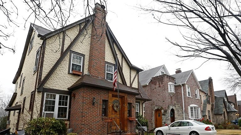 The boyhood home of US President Donald Trump  - AP