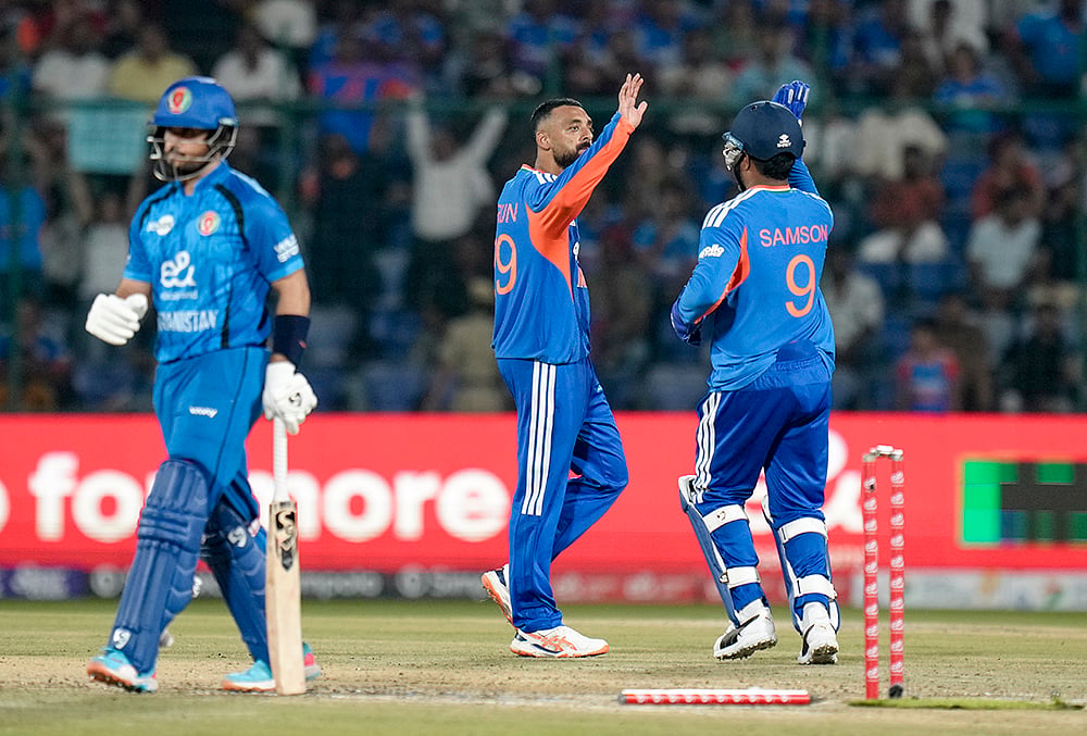 India vs Afghanistan Cricket 1st T20I highlights-Varun Chakravarthy