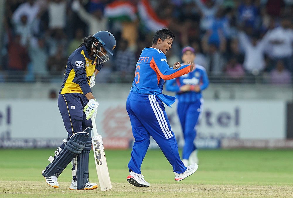 Team India lifting the Womens Asia Cup 2026 trophy