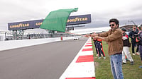 X : Vijay flagged off the 2026 Michelin Le Mans Cup race during the visit.