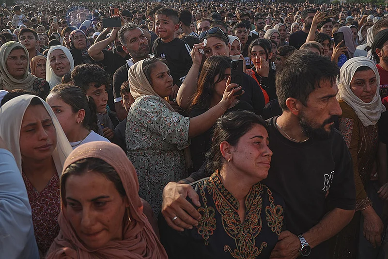 Prison Fire And Riot In Northern Syria