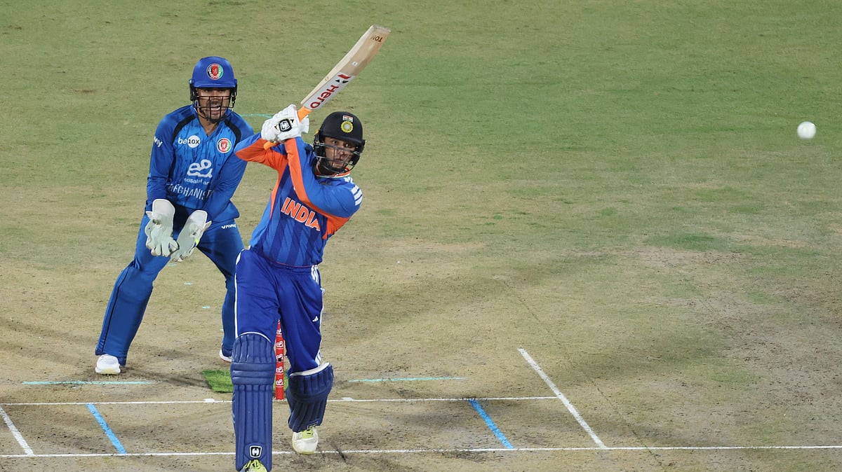 India cricketers during action against Afghanistan in 2nd T20I at the Arun Jaitley Stadium in Delhi.  - bcci/X