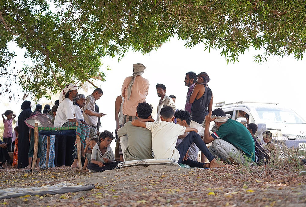 Yemen displacement camps Aden