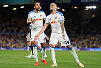Leeds Run Riot At Elland Road, Thrash Newcastle 4-1 In Premier League | Photo: Annabel Lee-Ellis/PA via AP : Leeds United's Noah Okafor, right, celebrates scoring their side's fourth goal with Dominic Calvert-Lewin during the English Premier League soccer match between Leeds United and Newcastle United in Leeds, England, Monday, Sept. 14, 2026.