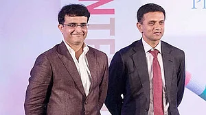 File : BCCI President Sourav Ganguly Meets Rahul Dravid To Discuss NCA Roadmap