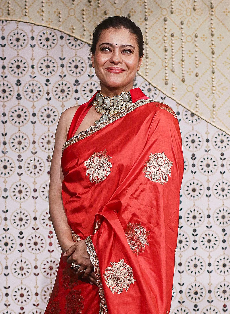 Kajol during Ganpati Puja celebrations at Antilla in Mumbai