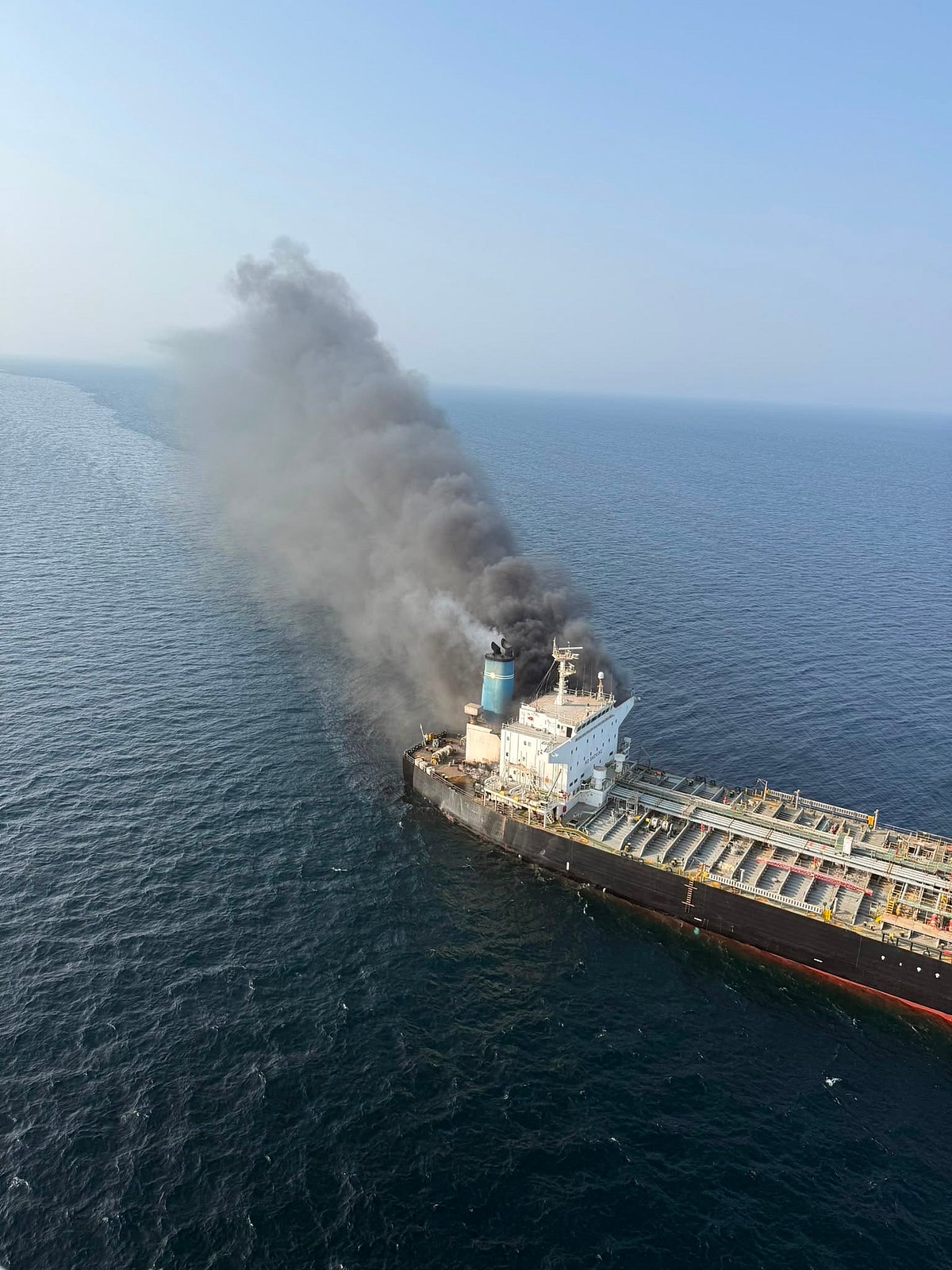 MEA says 13 of 14 Indian seafarers aboard MT El Gaia were rescued after the attack off Oman. - X