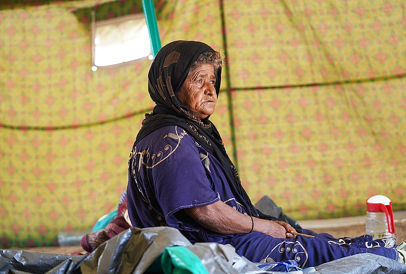 Mideast Wars Yemen Crisis Al-Firdaws camp