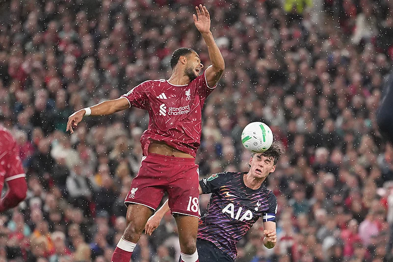 English Football League soccer match: Liverpool vs Tottenham Hotspur