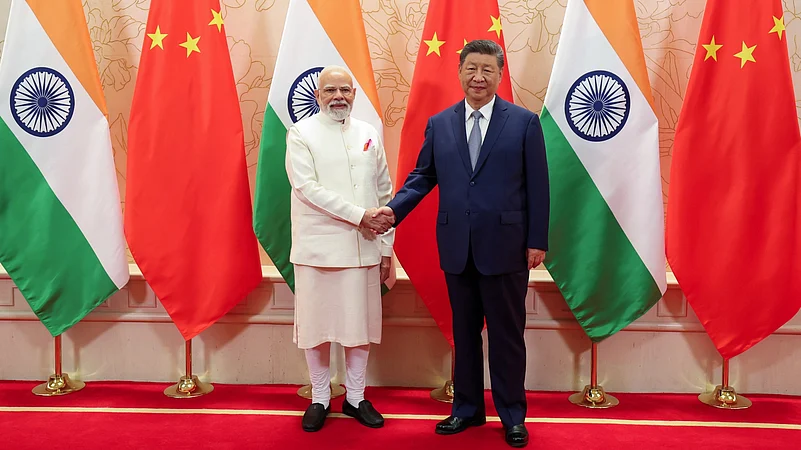 Prime Minister Narendra Modi With Chinese President Xi Jinping