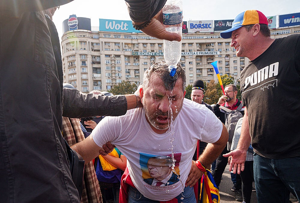 Romania Farmers Protest