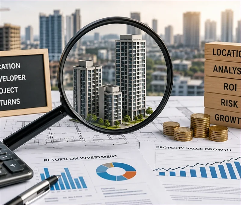 Indian real estate market analysis infographic