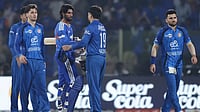 Photo- BCCI/X : Tilak Verma Shakes Hand With Rashid Khan after victory in 2nd T20I at Arun Jaitley Stadium, Delhi