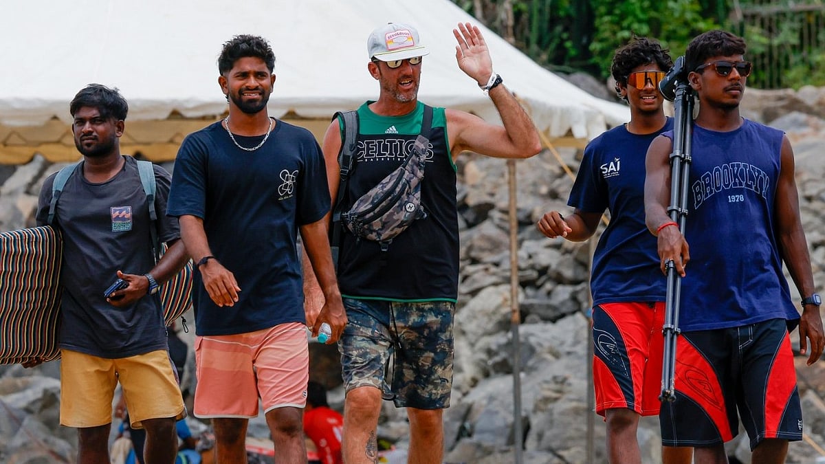 Samai Reboul is spearheading India's preparations in Mahabalipuram for the Asian Games surfing events. - File