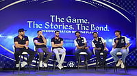 'Firstly Bismillah...': Ishan Kishan’s Four-Word Answer Sends Shreyas Iyer And Abhishek Sharma Into Laughter | Watch NDTV : Indian and Afghanistan players during Koh-E-Zafar event ahead of the third T20I in New Delhi