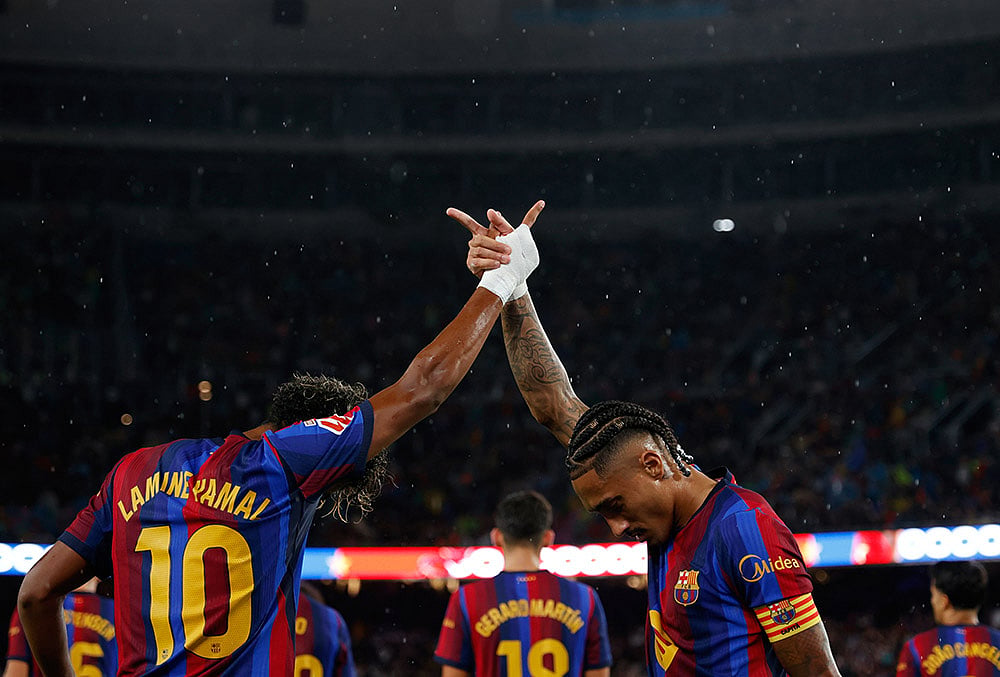 Barcelona Vs Racing De Santander La liga soccer highlights-Lamine Yamal