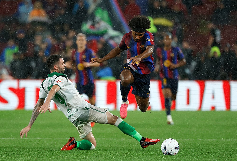 Barcelona Vs Racing De Santander La liga soccer highlights-Karim Adeyemi