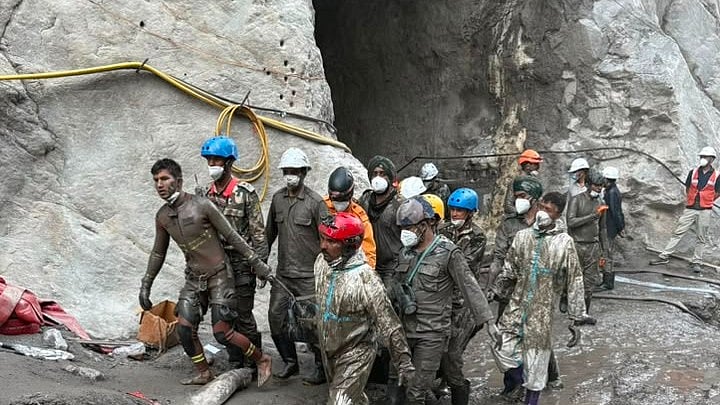 Chilime Tunnel rescue site - X@navsri6619