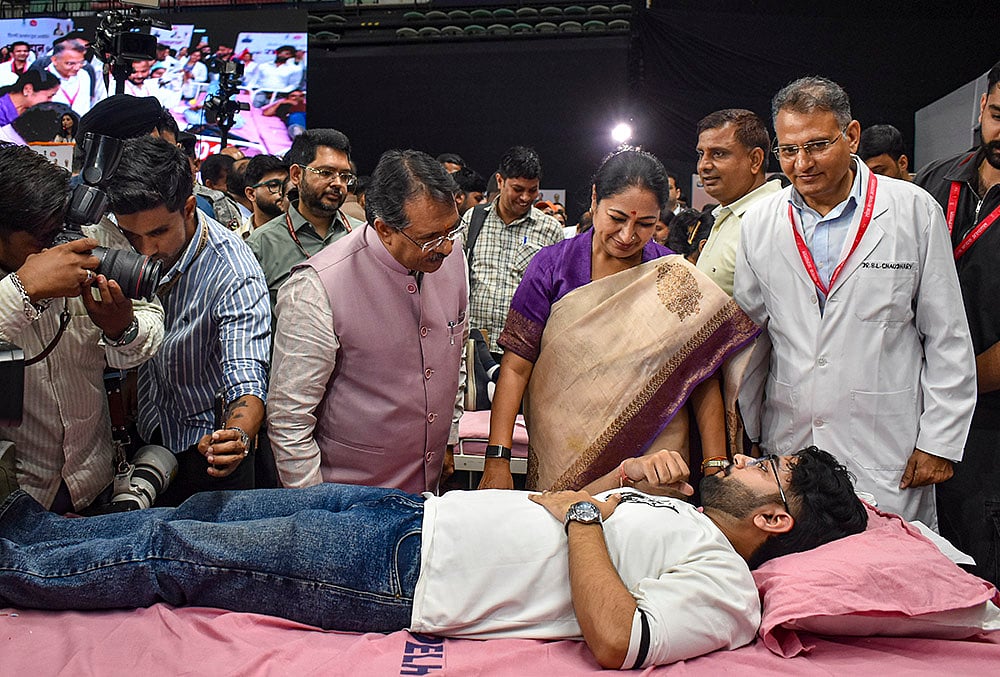 Blood donation camp in Delhi
