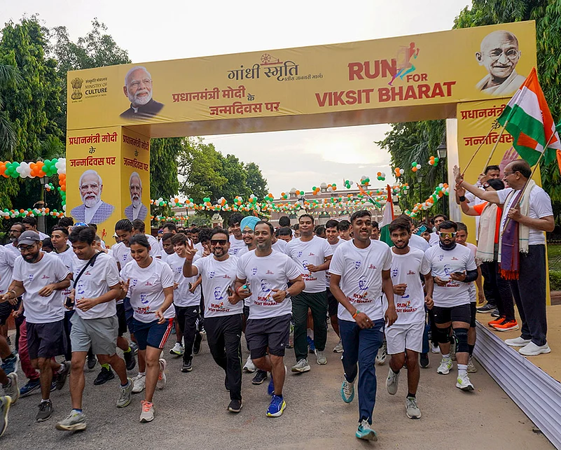 Run for Vikshit Bharat in Delhi