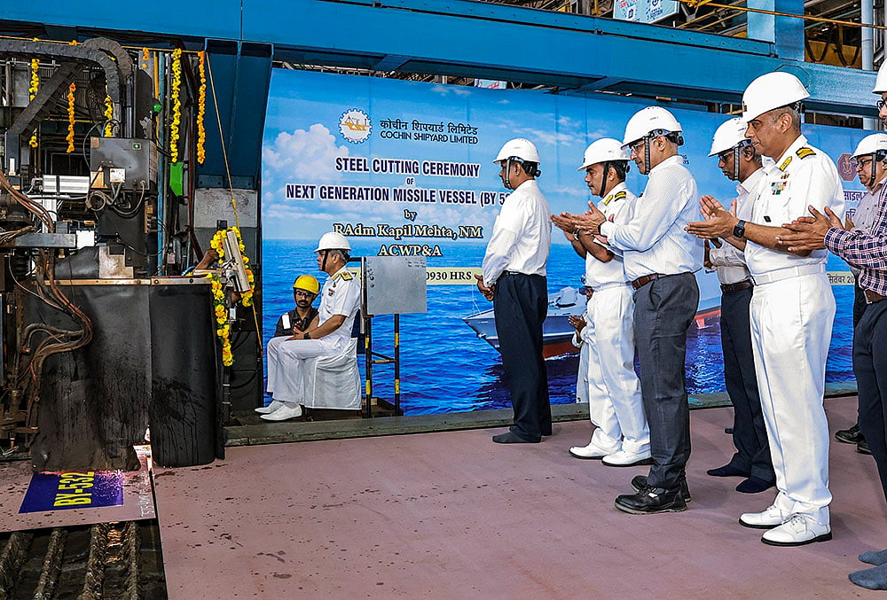 Steel Cutting ceremony NGMV project in Kochi