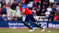Jos Buttler Becomes First Batter to Score 15,000 T20 Runs, Surpasses Kieron Pollard (John Walton/PA via AP) : England's Jos Buttler in action during the first IT20 match between England and Sri Lanka in Southampton, England, Tuesday Sept. 15, 2026