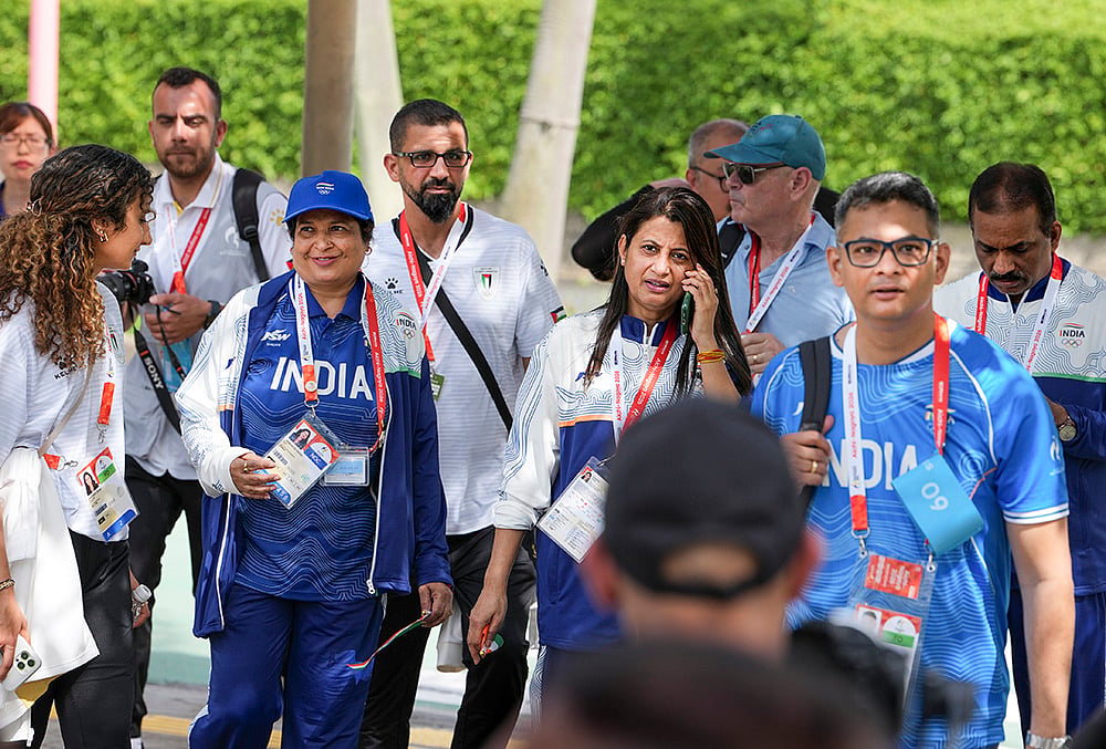 20th Asian Games: Indian delegation members in Nagoya