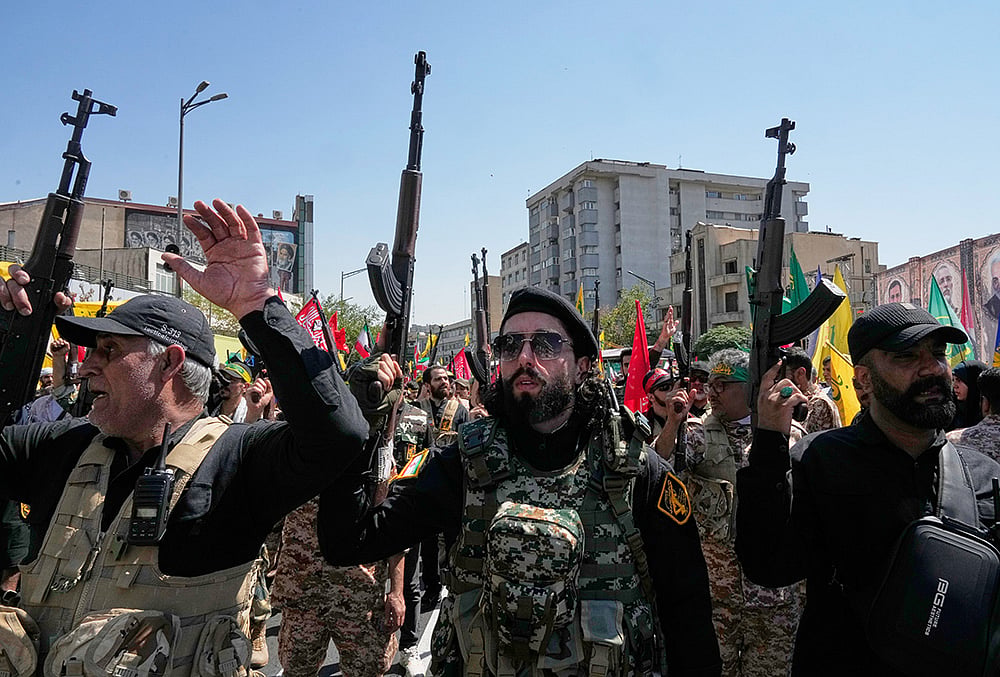 Tehran military rally 2026