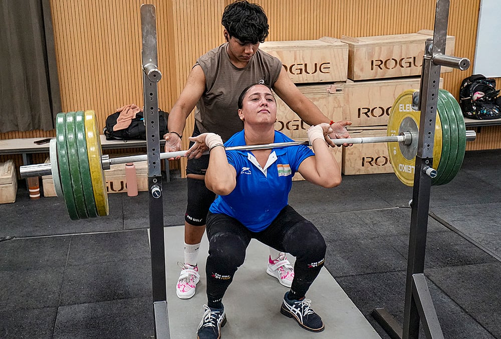 Indian Athletes preparing for Asian Games 2026 Weightlifter Harjinder Kaur