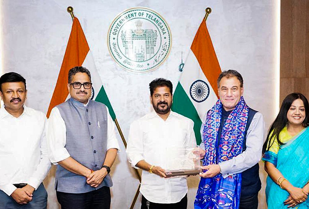 Revanth Reddy meets a delegation of leading UK business schools and universities