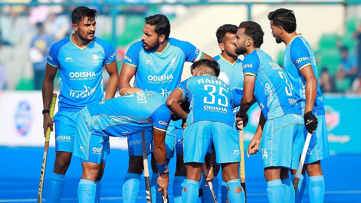 The Indian men's hockey team. - Hockey India
