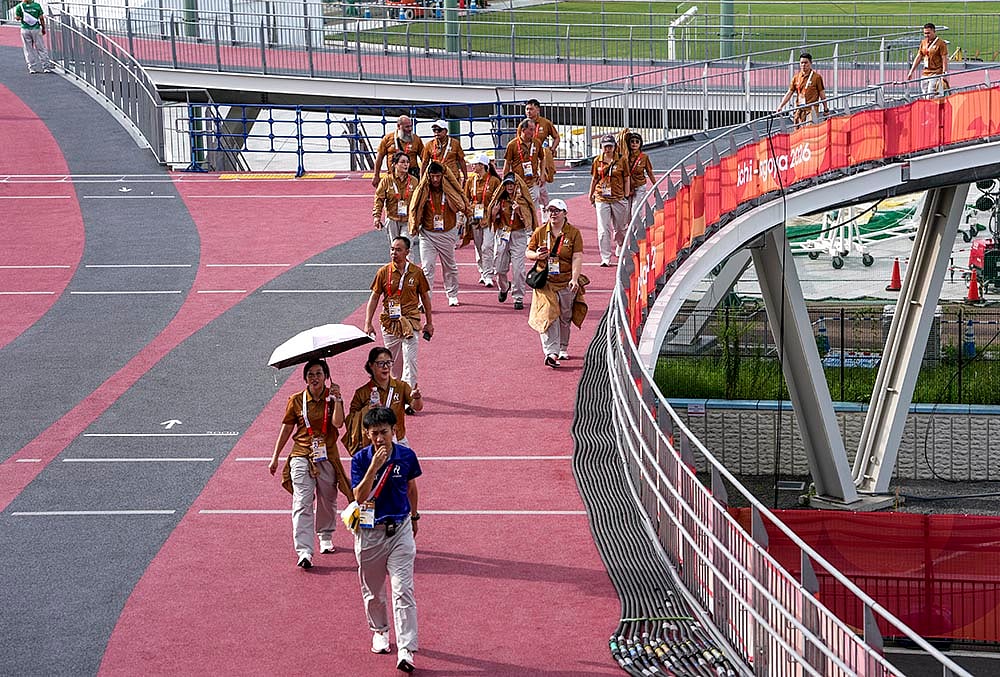 Asian Games 2026: People gather before opening ceremony