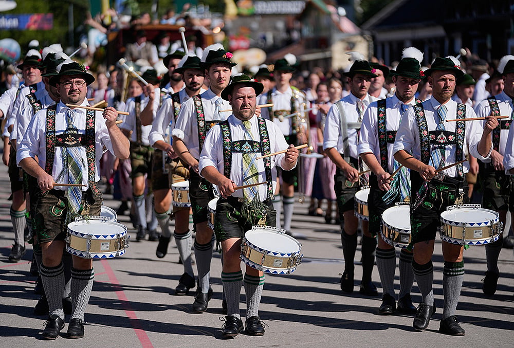 Oktoberfest parade at the 191st Oktoberfest beer festival