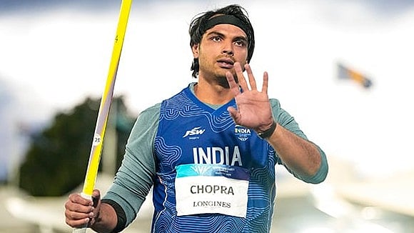 India’s Neeraj Chopra during the men's javelin throw final at the Commonwealth Games 2026, in Glasgow, Scotland, Saturday, Aug 1, 2026. Chopra wins the silver medal in this event.  - | Photo: PTI/Ravi Choudhary