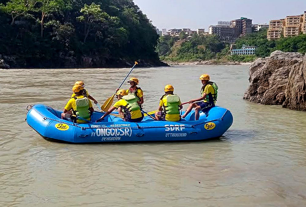Search operation in Ganga river near Neem Beach