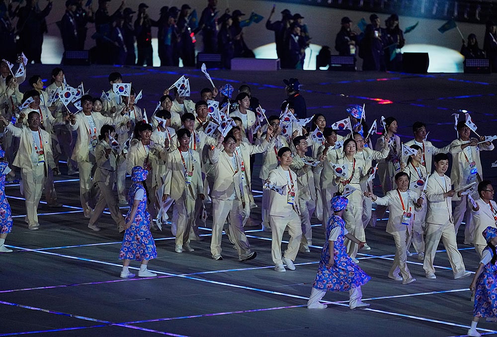 Asian Games Opening Ceremony highlights-South Korean athletes